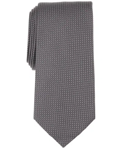 Michael Kors Men's Ketchum Micro Print Classic Tie In Gray