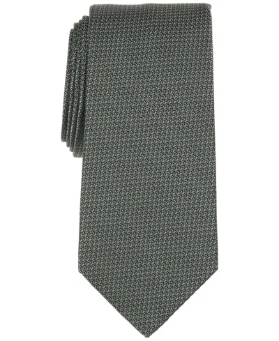 Michael Kors Men's Lamore Micro Print Classic Tie In Green