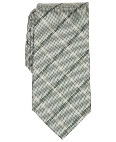 Michael Kors Men's Langdon Check Classic Tie In Olive