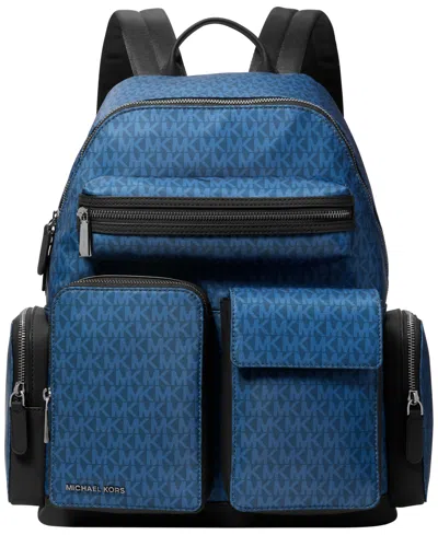 Michael Kors Men's Large Top Zip Backpack In Blue