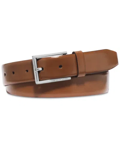 Michael Kors Men's Leather Dress Belt In Orange