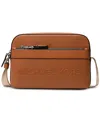 Michael Kors Men's Leather Utility Zip Crossbody Bag In Luggage