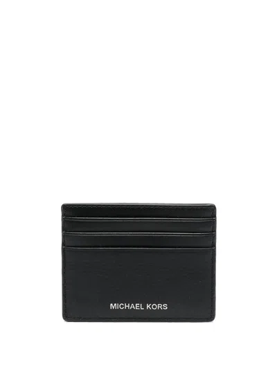 Michael Kors Men's Leather Wallet With Card Slots In Black