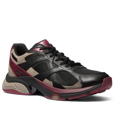 Michael Kors Men's Leo Suede Mixed-media Trainers In Multi