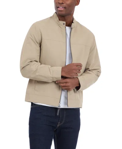 Michael Kors Men's Lightweight Moto Jacket In Khaki