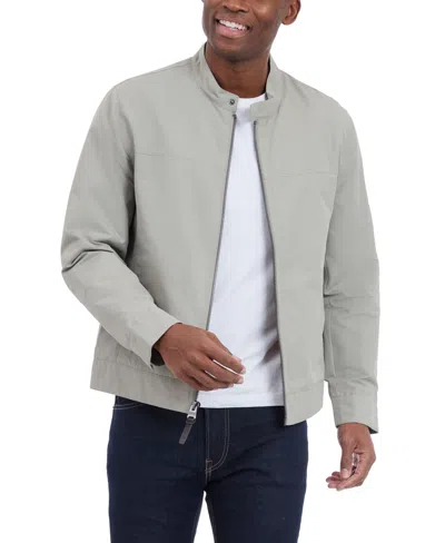 Michael Kors Men's Lightweight Moto Jacket In Light Sage
