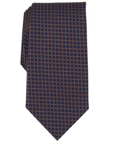 Michael Kors Men's Linked Check Tie In Camel