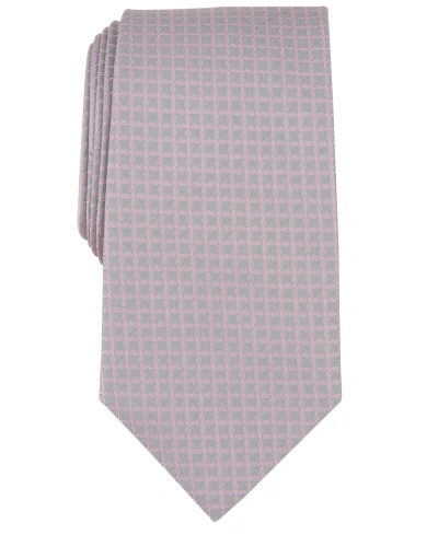 Michael Kors Men's Linked Check Tie In Pink