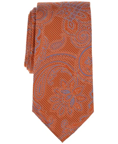 Michael Kors Men's Loggan Paisley Tie In Orange