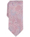 Shop Michael Kors Men's Loggan Paisley Tie In Pink