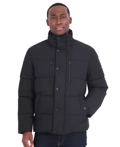 Michael Kors Men's Logo Parka Regular-fit Jacket In Black