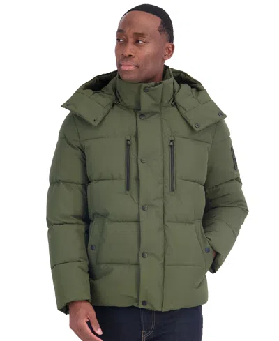 Michael Kors Men's Logo Parka Regular-fit Jacket In Green