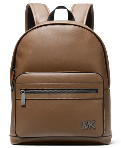 Michael Kors Men's Logo Printed Front Zip Backpack In Red