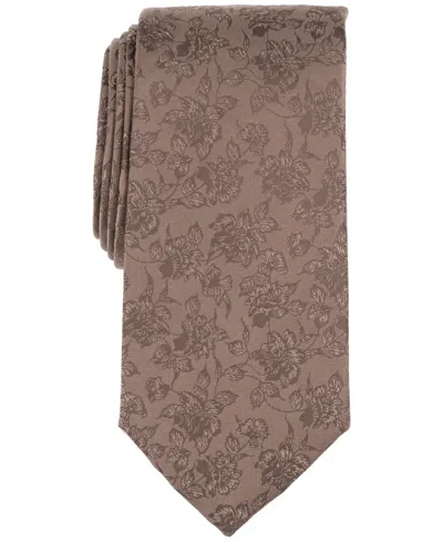 Michael Kors Men's Logue Floral Tie In Camel