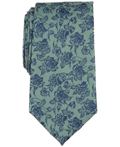 Michael Kors Men's Logue Floral Tie In Hunter