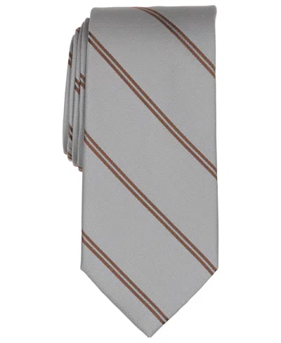 Michael Kors Men's Lotus Stripe Classic Tie In Gray