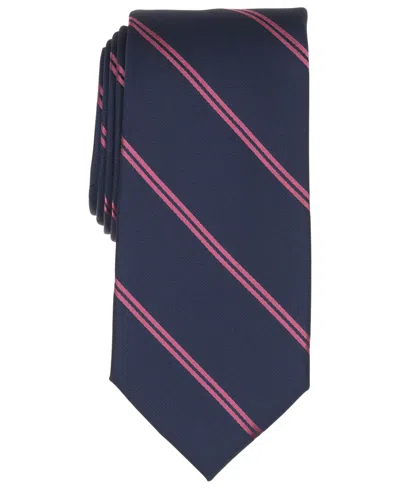 Michael Kors Men's Lotus Stripe Classic Tie In Navy
