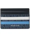 Michael Kors Men's Malone Leather Colorblocked Logo Card Case