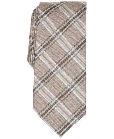 Michael Kors Men's Marin Check Classic Tie In Neutral