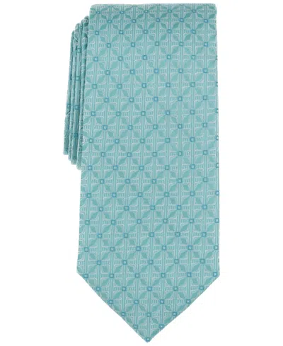 Michael Kors Men's Marley Geo-pattern Tie In Aqua