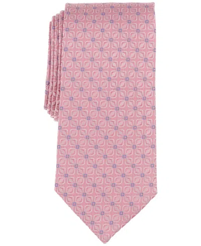 Michael Kors Men's Marley Geo-pattern Tie In Pink