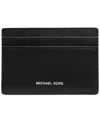 Michael Kors Men's Mason Saffiano Leather Card Case In Black