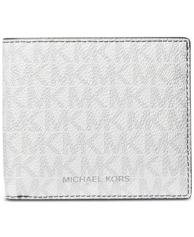 Michael Kors Men's Mason Signature Wallet In White