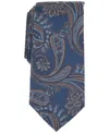 Michael Kors Men Mayer Paisley Tie In Chocolate