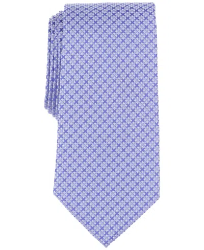 Michael Kors Men's Mini-check Tie In Purple