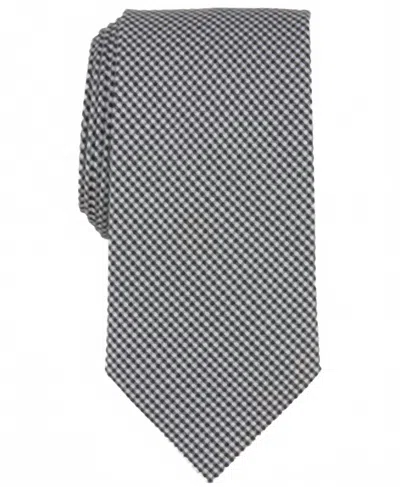 Michael Kors Men's Mini-gingham Tie In Black In Brown