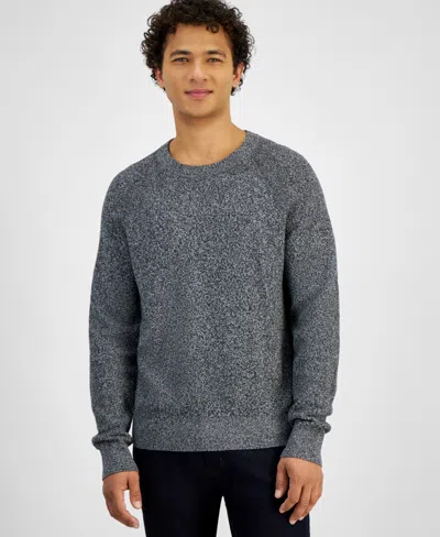 Michael Kors Men's Modern-fit Textured Mouline Sweater In Charcoal Melange