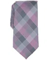 Michael Kors Men's Monton Plaid Tie In Grey
