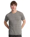 Michael Kors Mouline Short Sleeved Linen Blend Crewneck Tee
