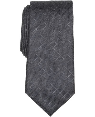 Michael Kors Men's Newman Grid Tie In Black