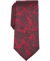 Michael Kors Men's Newman Grid Tie In Burgundy