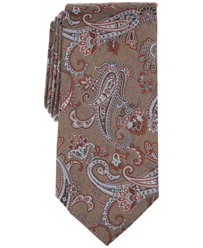 Michael Kors Men's Paisley Print Classic Tie In Brown
