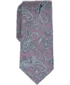 Michael Kors Men's Paisley Print Classic Tie In Pink