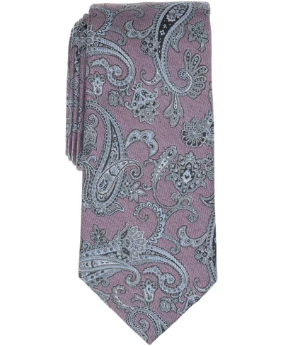 Michael Kors Men's Paisley Print Classic Tie In Pink