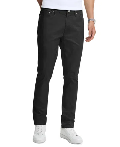 Michael Kors Men's Parker Slim-fit Stretch Five-pocket Pants In Black