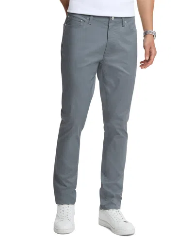 Michael Kors Men's Parker Slim-fit Stretch Five-pocket Pants In Blue
