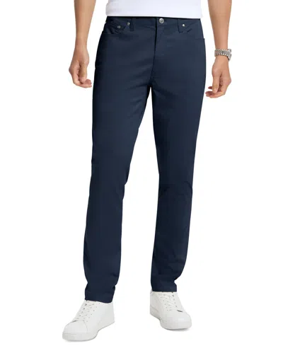 Michael Kors Men's Parker Slim-fit Stretch Five-pocket Pants In Blue