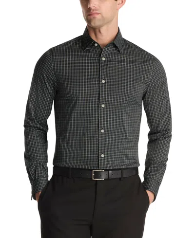 Michael Kors Men's Passport Untucked Slim Fit Dress Shirt In Gray
