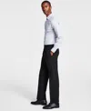 Michael Kors Men's Pleated Solid Classic Fit Pants In Black