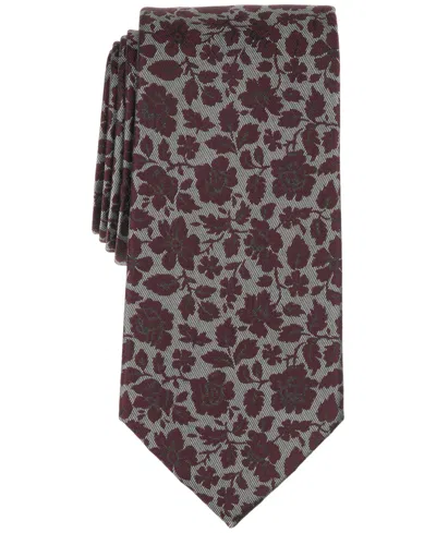 Michael Kors Men's Poulsen Floral Classic Tie In Brown
