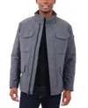 Michael Kors Men's Quilted Field Jacket In Charcoal