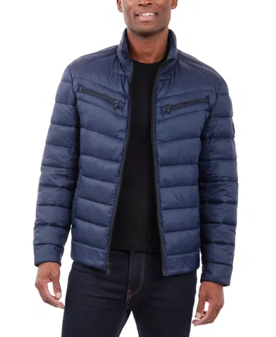 Michael Kors Men's Quilted Full-zip Puffer Jacket In Midnight Navy