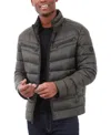 Michael Kors Men's Quilted Full-zip Puffer Jacket In Olive