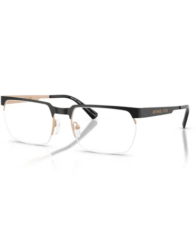 Michael Kors Men's Rectangle Eyeglasses, Mk3106 In Black