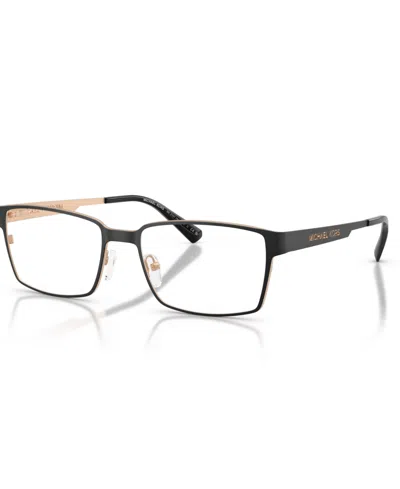 Michael Kors Men's Rectangle Eyeglasses, Mk3107 In Black