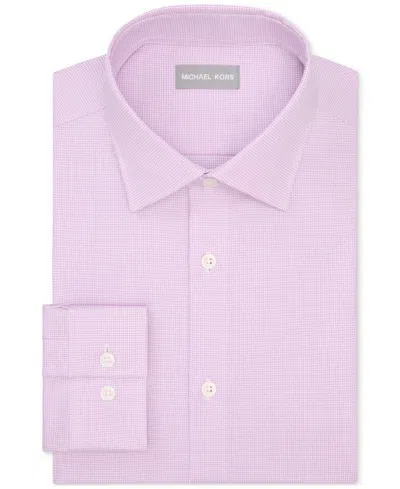 Michael Kors Men's Regular Fit Comfort Stretch Dress Shirt In Pink